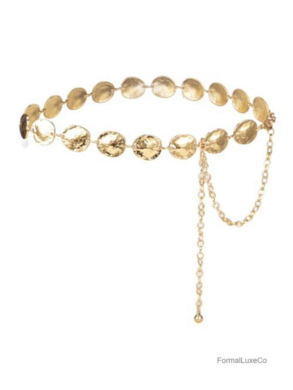 47.2 inch Metal Waist Chain Belt for Dress Jeans Party